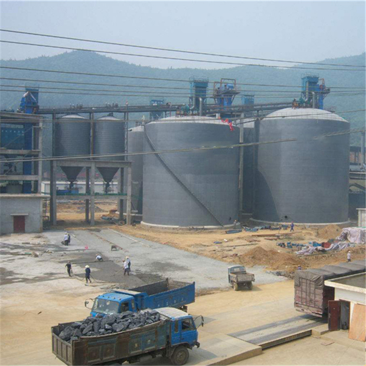 定西水泥钢板仓2座3000吨青岛项目进入施工